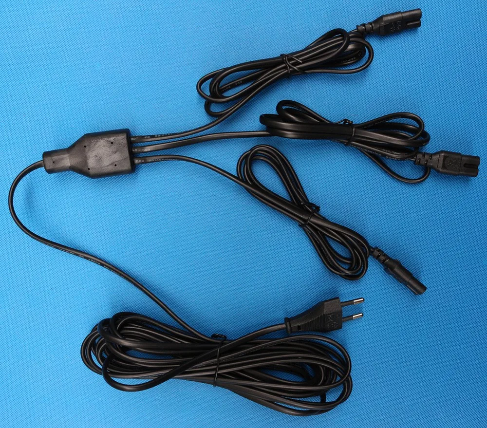 Y type extension power cord AC power cord European standard ac power cord