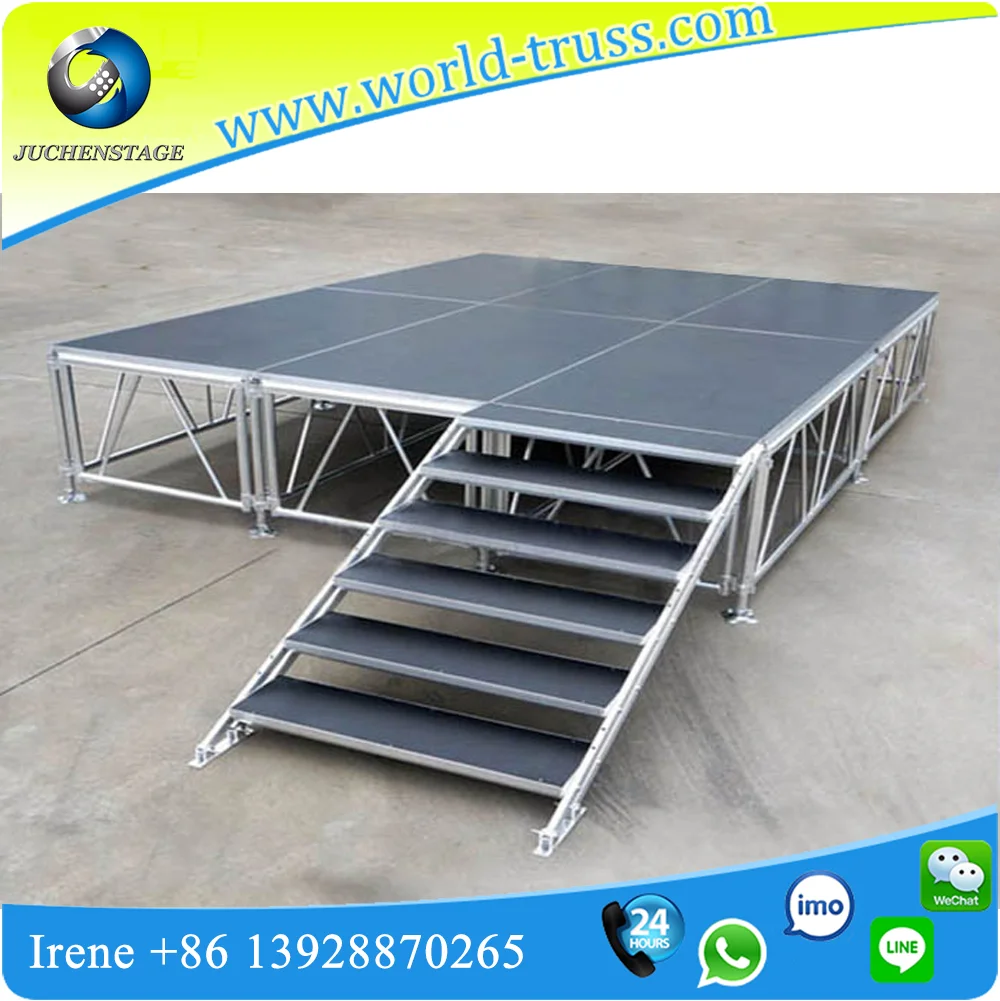 Adjustable Legs Portable Modular Stage|China Outdoor Aluminum Stage