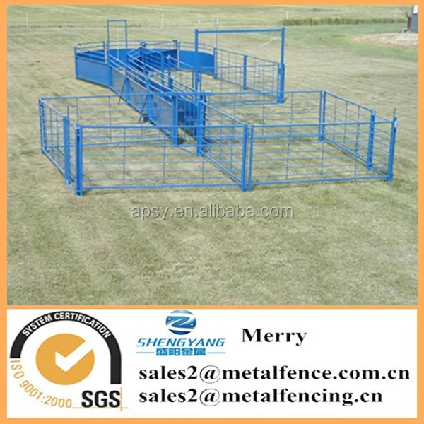 low cost metal pipe fence for livestock paddock used rails fence panel