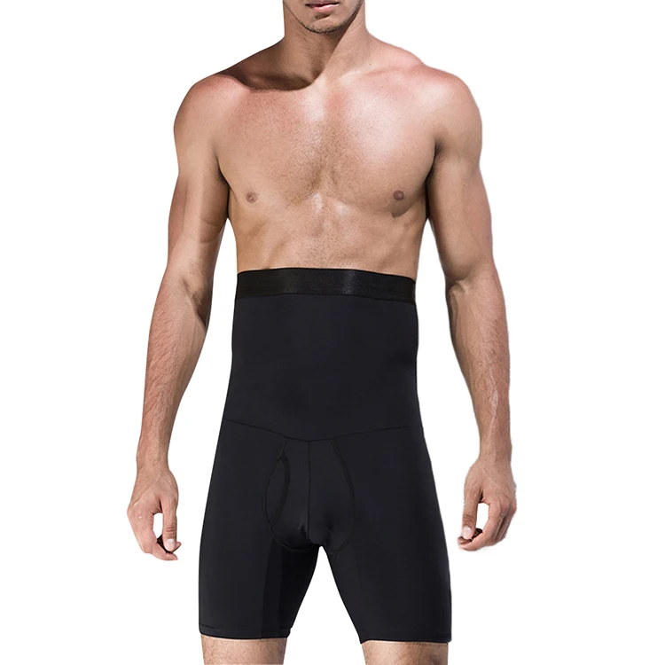 
Ultra Hot Abdominal Control Black High Waist Plus Size Men Shapewear 