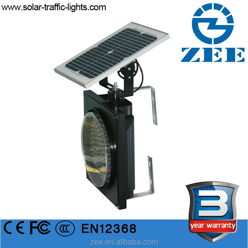 
Flashing 300mm solar traffic light with custom traffic signs 