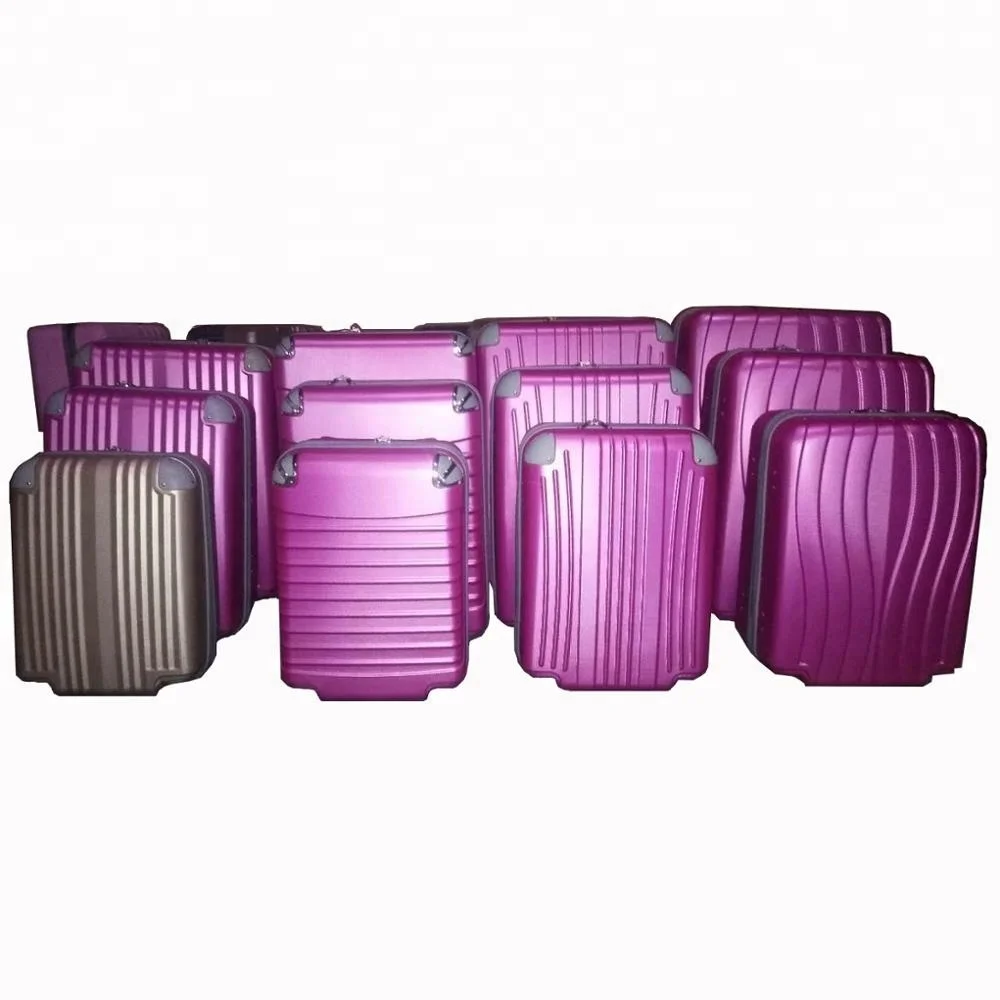 ABS unassembled suitcase semi-finished luggage bag half complete 12pcs luggage set with full accessories