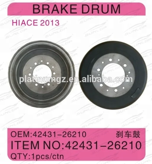 #000735 42431-26210 for hiace brake drum for for hiace van 2013 good good quality