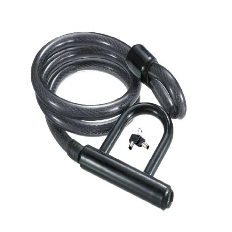 bicycle accessories high quality bicycle bike u-lock with cable 12*1500mm multilayer steel anti theft bicycle u lock bike lock