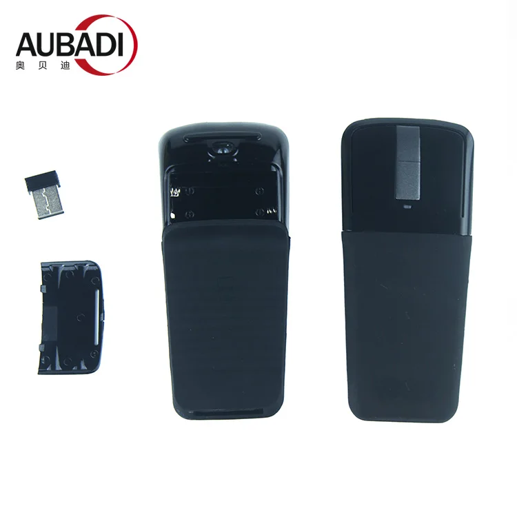 Slim and Portable 2.4Ghz Wireless Foldable Folding Arc Optical Mouse or Compatible with Notebook