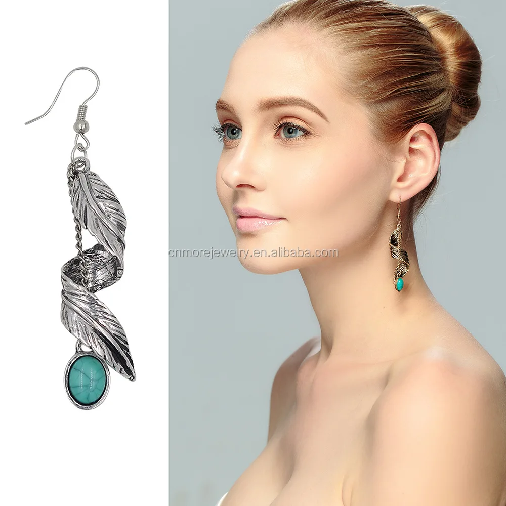 Новые восстанавливающие древние путь-популярные серьги от производителя, оптовая продажа, серебряные серьги-подвески из древнего камня с покрытием из сплава