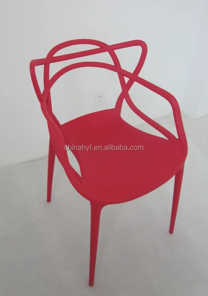 
White plastic chair for living room and outdoor garden PP-133A 