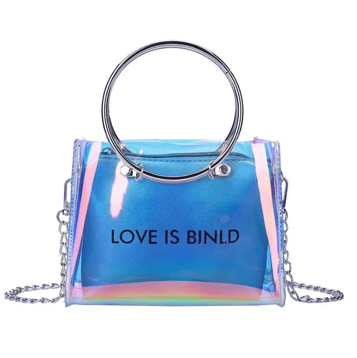 New Clear Pvc Holographic Bag Simon Miller Bag For Beach