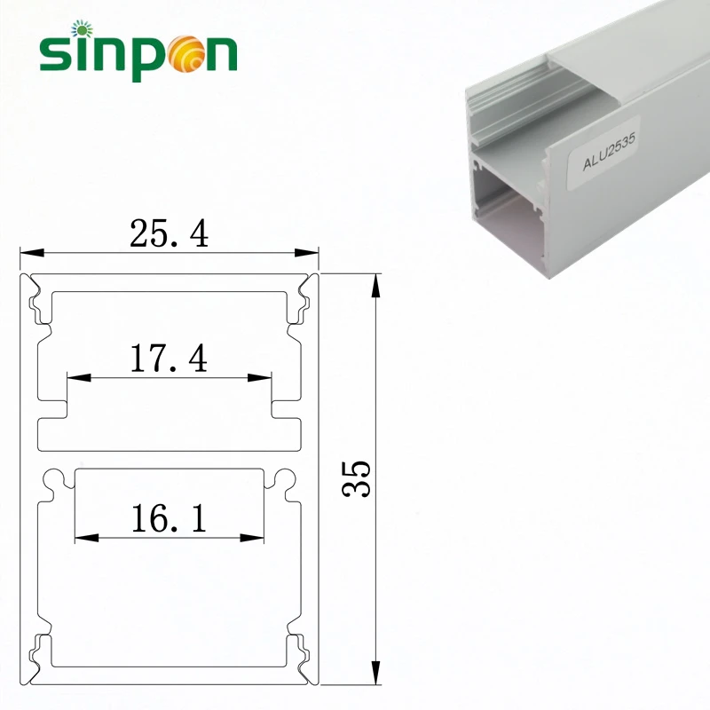 Ультра-тонкий светодиодный трек алюминиевого с высокой крышкой, большая площадь освещения светодиодный алюминиевый профиль