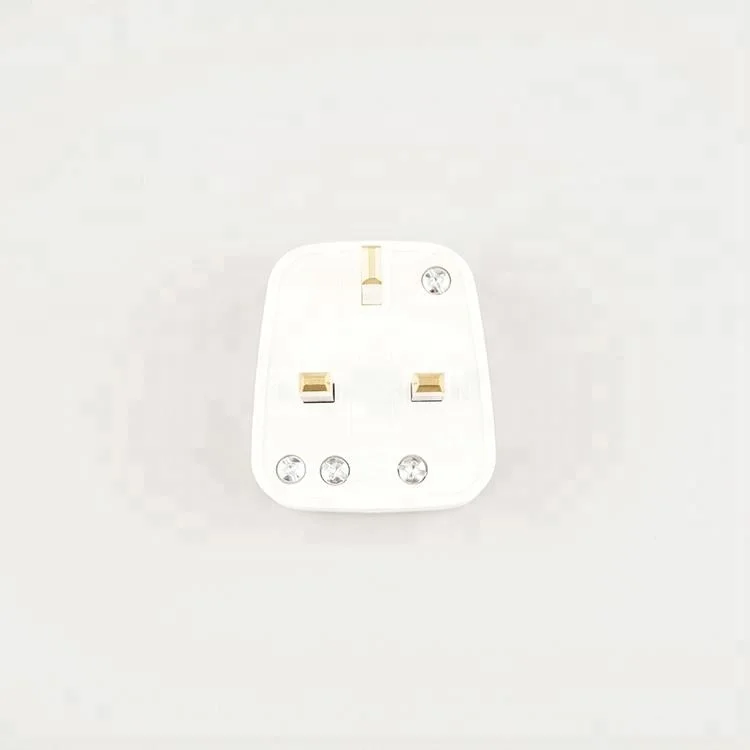 WK- UK type G wiring electrical plug 3 pins with 13A fused black power industrial plug top