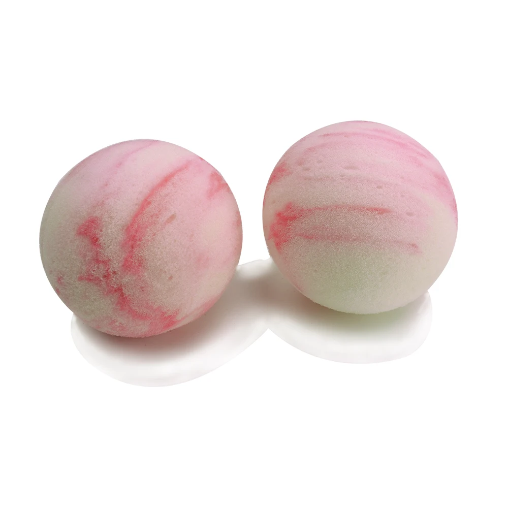 OEM design shower ball colorful body washing bath sponge scrub bath loofah bath bubble sponge