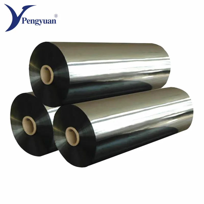 Heat reflective 12 micron vacuum metallized pet film
