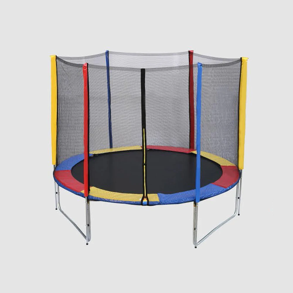 FUMJUMP 244cm 8ft inner net round blue  used trampoline