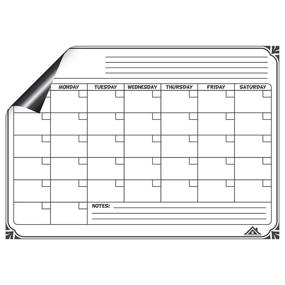 Planner magnetic whiteboard monthly magnet board chore chart magnetic planner Magnetic Calendar for fridge