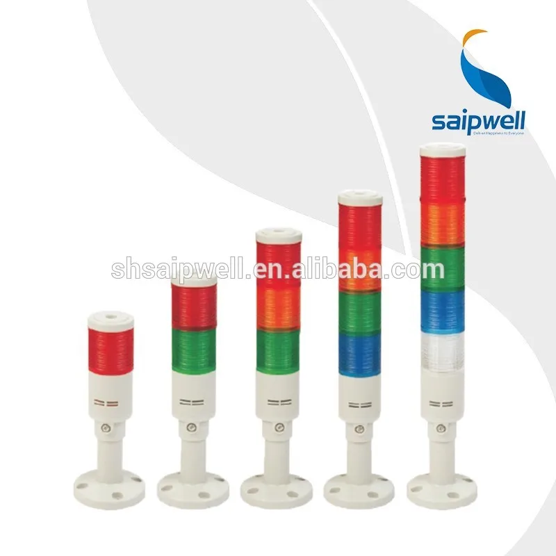 
Saip AC/DC Multi-color LED Signal Tower Light 