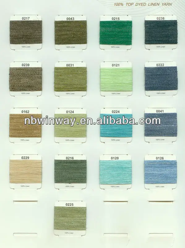 linen yarn top dyed //linen yarn heather