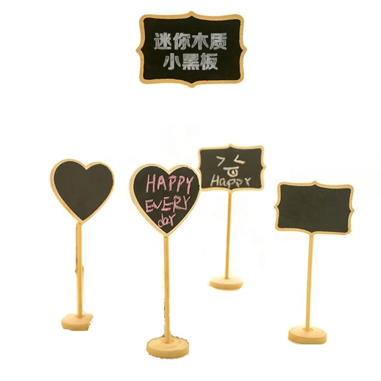 shapes of wooden mini small portable blackboard for sale