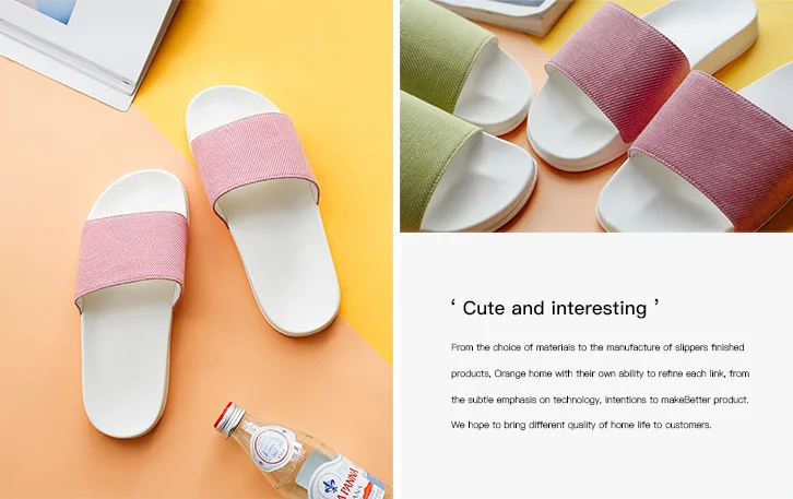 Stylish and beautiful bathroom slippers home EVA couples indoor slippers men and women