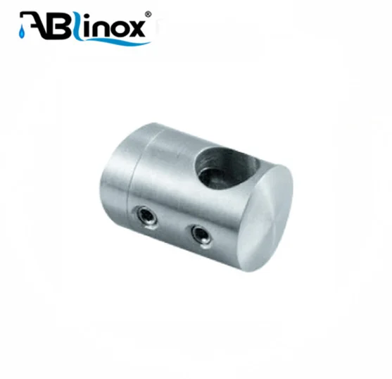 Stainless Steel Tube Holder Cross Bar Railing Connector For Pipe Round Crossbar Holder Glass Railing Standoff