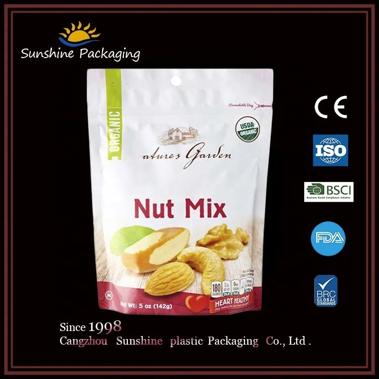 Food grade heat seal nylon plastic ploythene small black ziplock plastic packaging bag with window