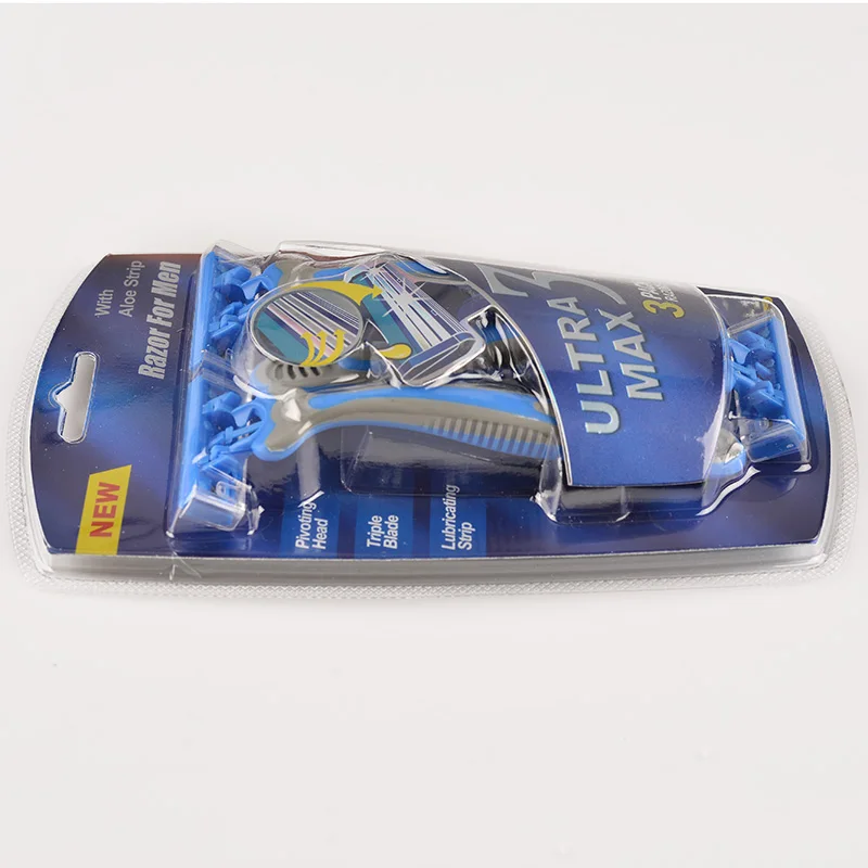 Одноразовая бритва, полиэтиленовый пакет, 3 лезвия