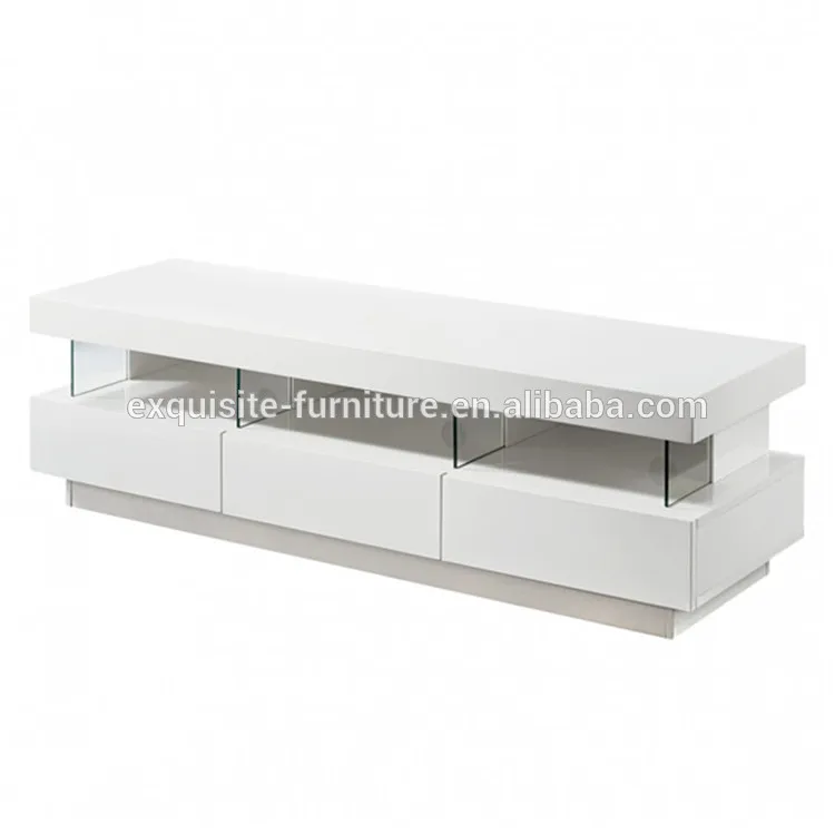 Глянцевая универсальная современная светодиодная деревянная ТВ-подставка из МДФ для гостиной