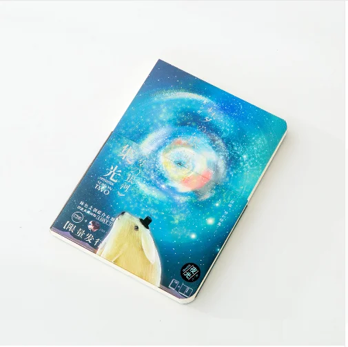 New Cute Sketchbook Drawing School Notebook 80 Sheets Paper luminous Sketch book Office School Supplies Gift