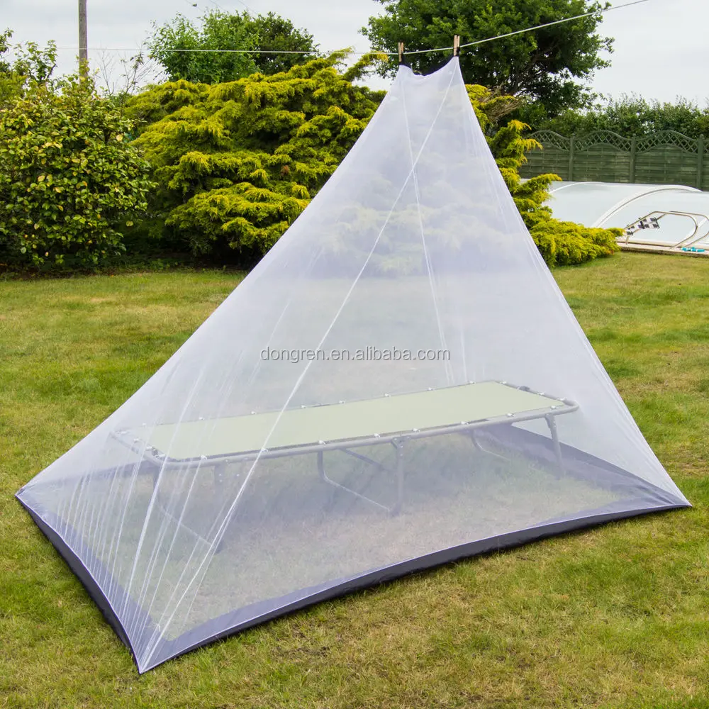 Wholesale 100% polyester Green Triangle Hanging Mosquito Net