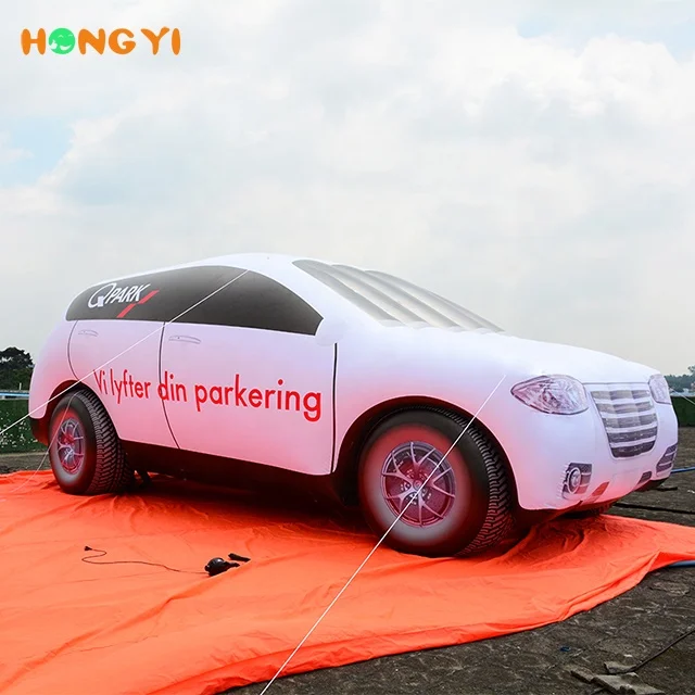 Custom giant Inflatable white off-road vehicles Inflatable advertising tourist car