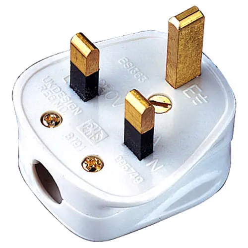 13A UK Flat Electrical Copper Plug PIN electrical accessories for Male Sockets