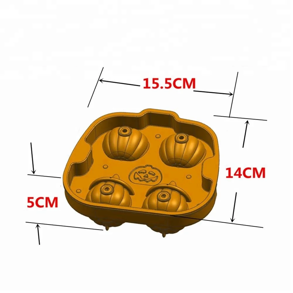 Halloween Pumpkin Silicone Ice Mold Chocolate Mould