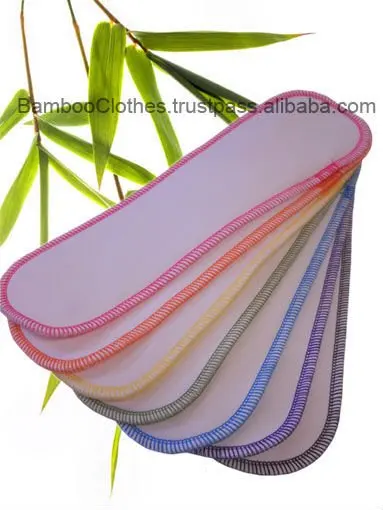 Wholesale bamboo Interlock inserts nappies manufacturers reusable cloth nappy diaper for baby