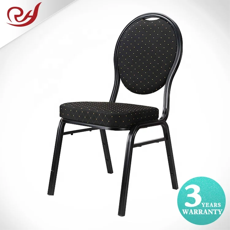 Wholesale Cheap Party Metal Frame Stackable Upholstered Restaurant Chairs Hotel Dinning Hall Aluminium Banquet Chair