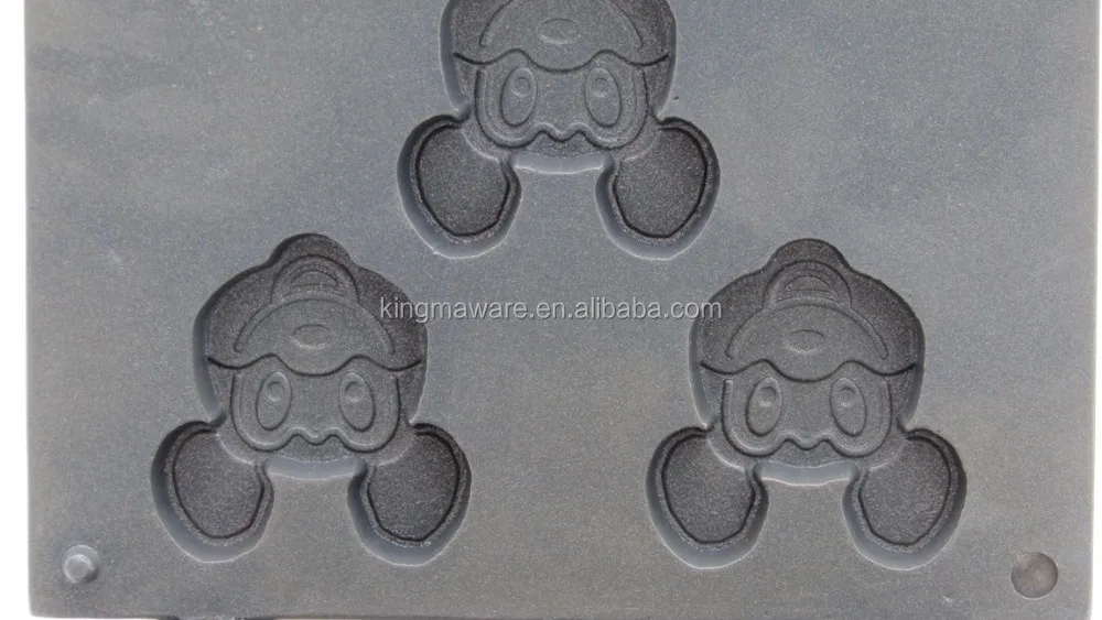 Automatic Commercial Electric Mickey Mouse Waffle Iron_cast Iron Maker