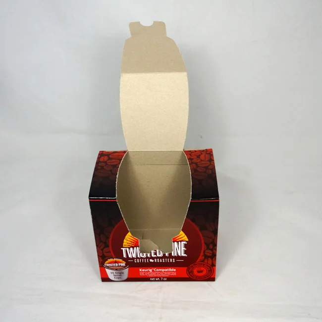 
12CT K-cup coffee packaging boxes disposable coffee K-cup customized box packaging 