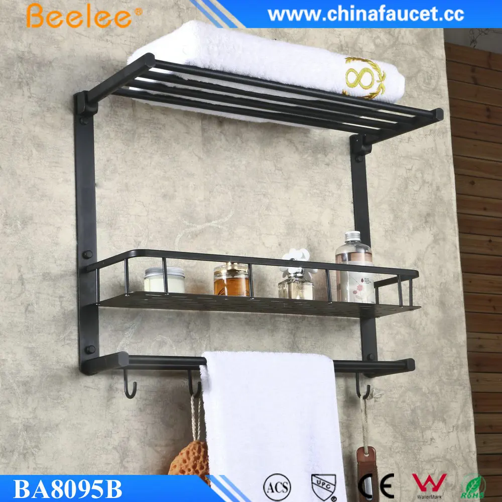 Beelee масляная прорезиненная бронзовая твердая латунь настенный двухуровневый угловой кронштейн для ванной комнаты полка для хранения душевой кадки держатель для косметики