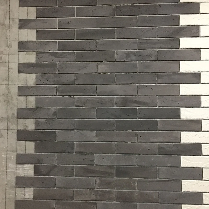 Refractory Brick Wallpaper Wall Panels 2cm Outdoor White Ceramic Subway Tile