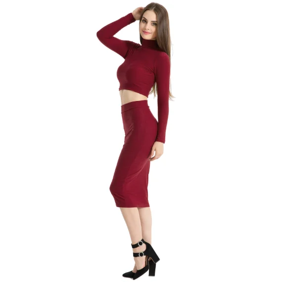 Women Sexy Two Piece Set Party Summer for Women Crop Top Skirt Bodycon Short
