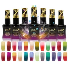 24 Colors Nail Gel Polish Temperature Change Chameleon Color Changing UV Gel Nail Polish Long Lasting