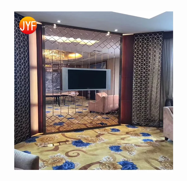 ZZ3020 AISI SUS ASTM Metal Wall Partition Color Decorative Stainless Steel Partition Screen