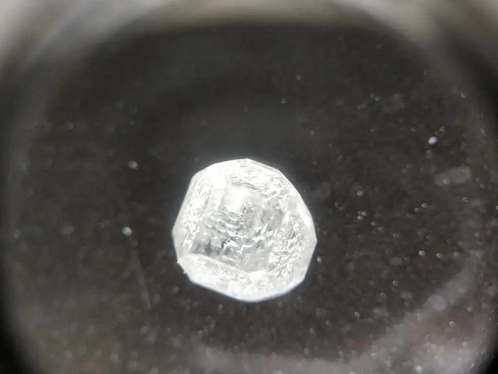 White HPHT CVD Synthetic Lab Grown Rough Uncut Diamond