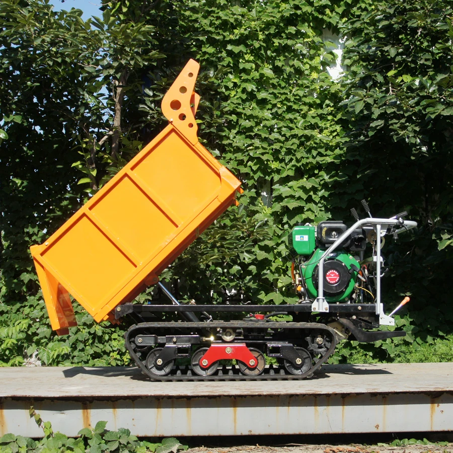 mini tracked chain walk behind tractor