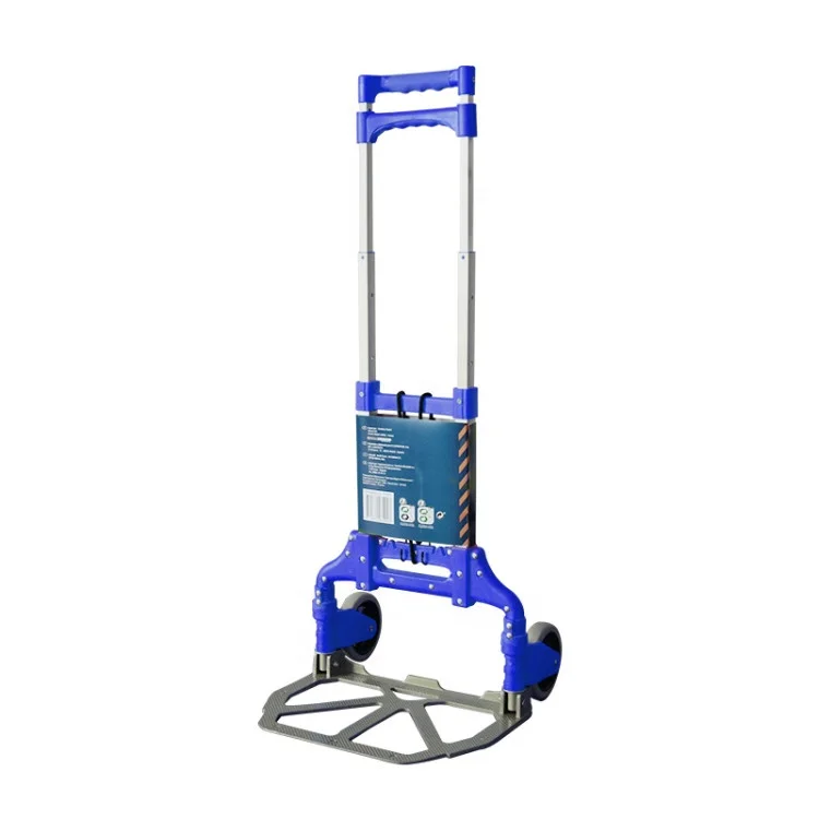 ph70 Aluminum Folding 2-wheel Hand Truck Lightweight Portable Trolley for Indoor Outdoor Travel Shopping Office hand dolly