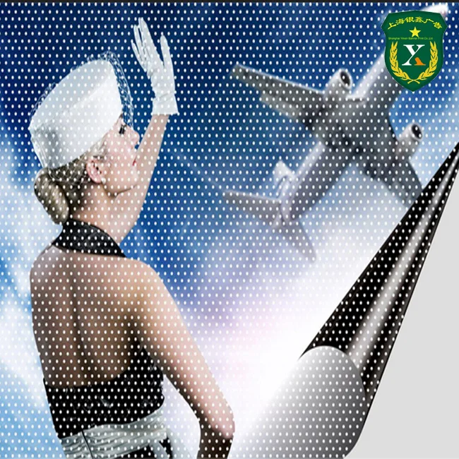 
Custom design OEM cheap Window Graphic Perforated Film Glass Stick one way vision 