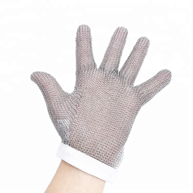 Cut resistant gloves duty supply Steel Mesh Butcher Glove