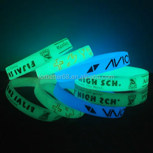 Glow in Dark Special Color Silicone Wristbands