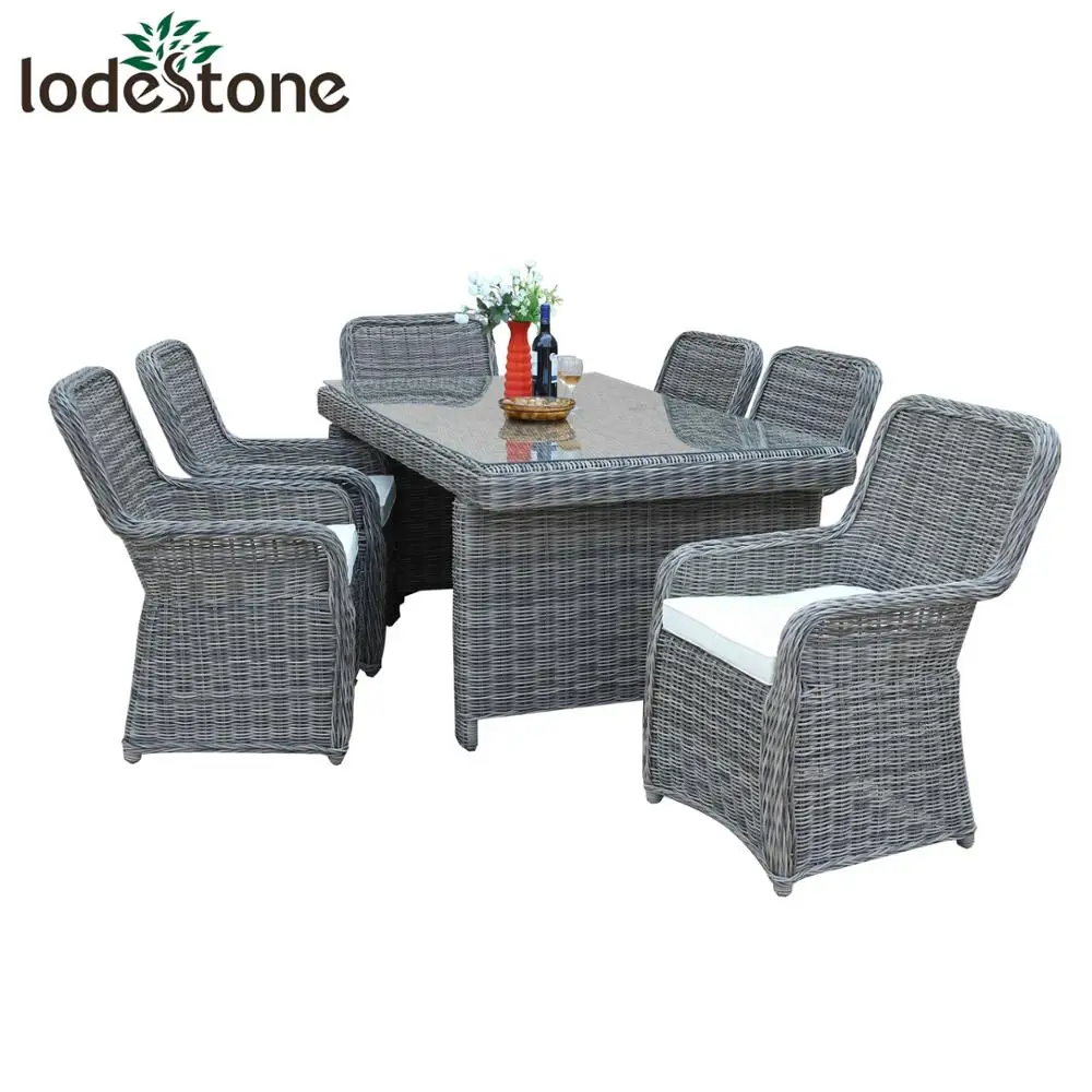 Round wicker rattan dining table and chair hd designs outdoor furniture