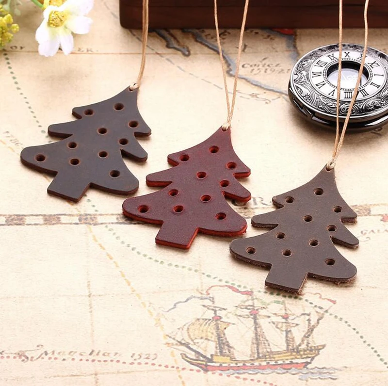 
Dreamtop DTF280 creative freebie Christmas tree bookmark wholesale free sample fashion bookmark leather 