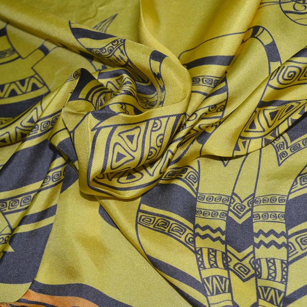 Hot Sale Fantastic Free Sample Printed  Indian Silk Fabric For Fabric  Supplier in China