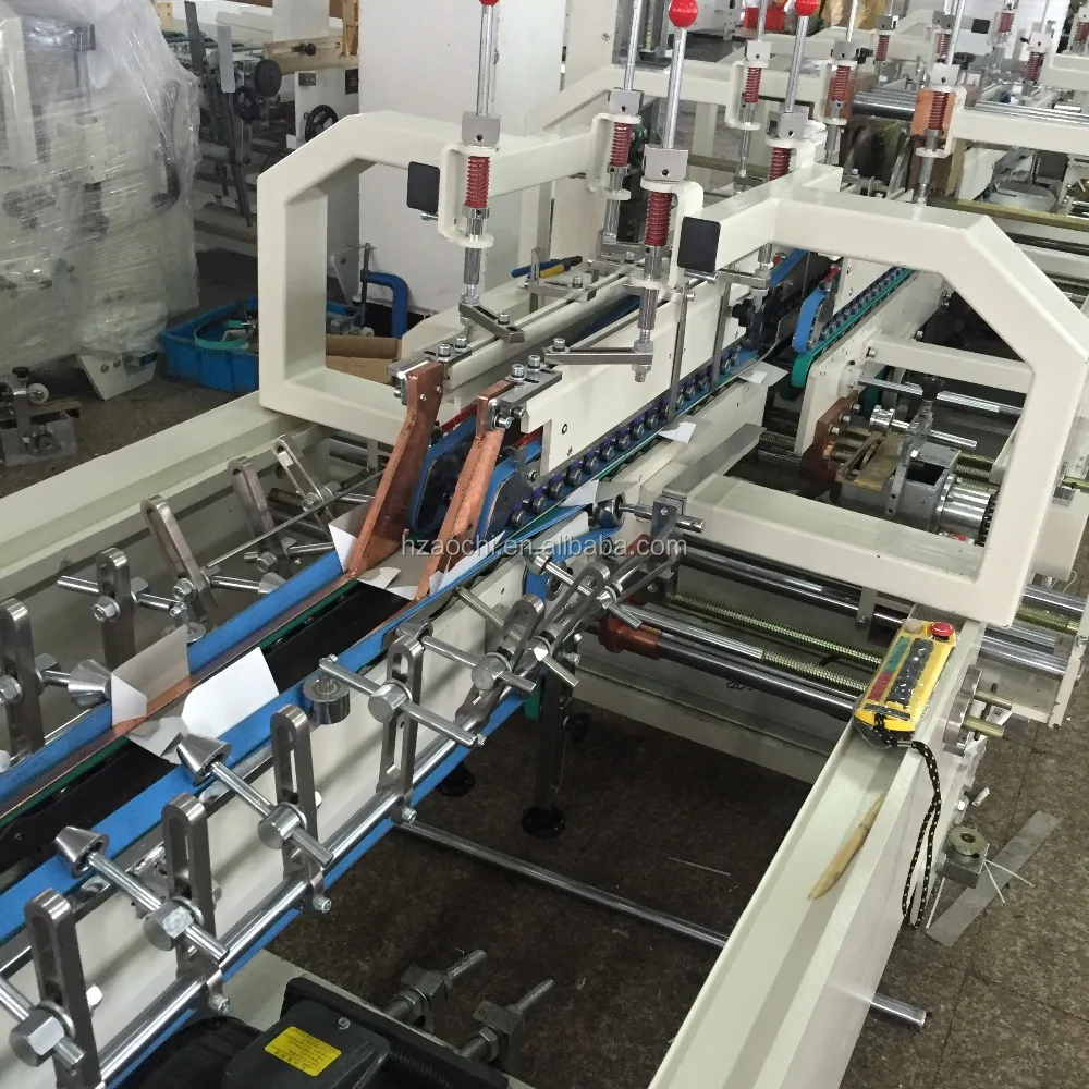 
GDHH pre-folding and bottom lock box three point automatic folder gluer machine 